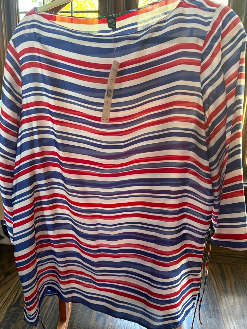 Ralph Lauren Red, White & Blue Striped Boatneck Tunic